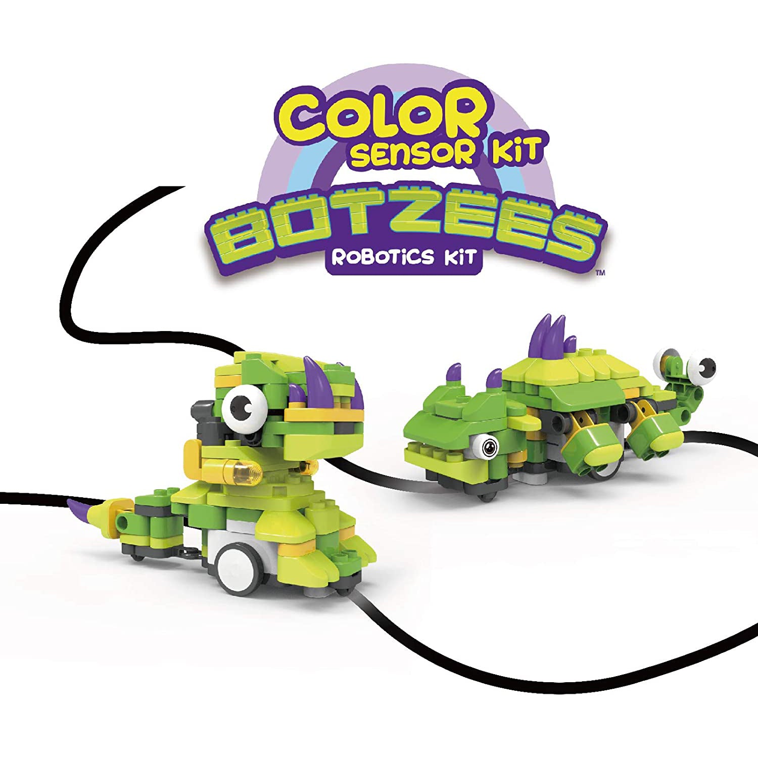 BOTZEES Add-On Color Sensor Kit for Botzees AR Coding Robots (103 Pieces)