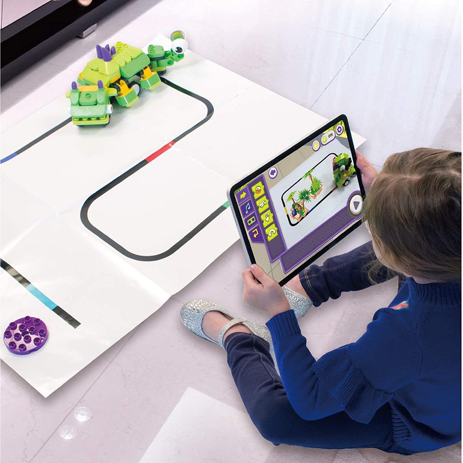 BOTZEES Add-On Color Sensor Kit for Botzees AR Coding Robots (103 Pieces)